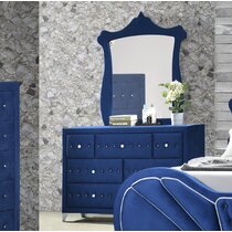 Blue velvet deals dresser